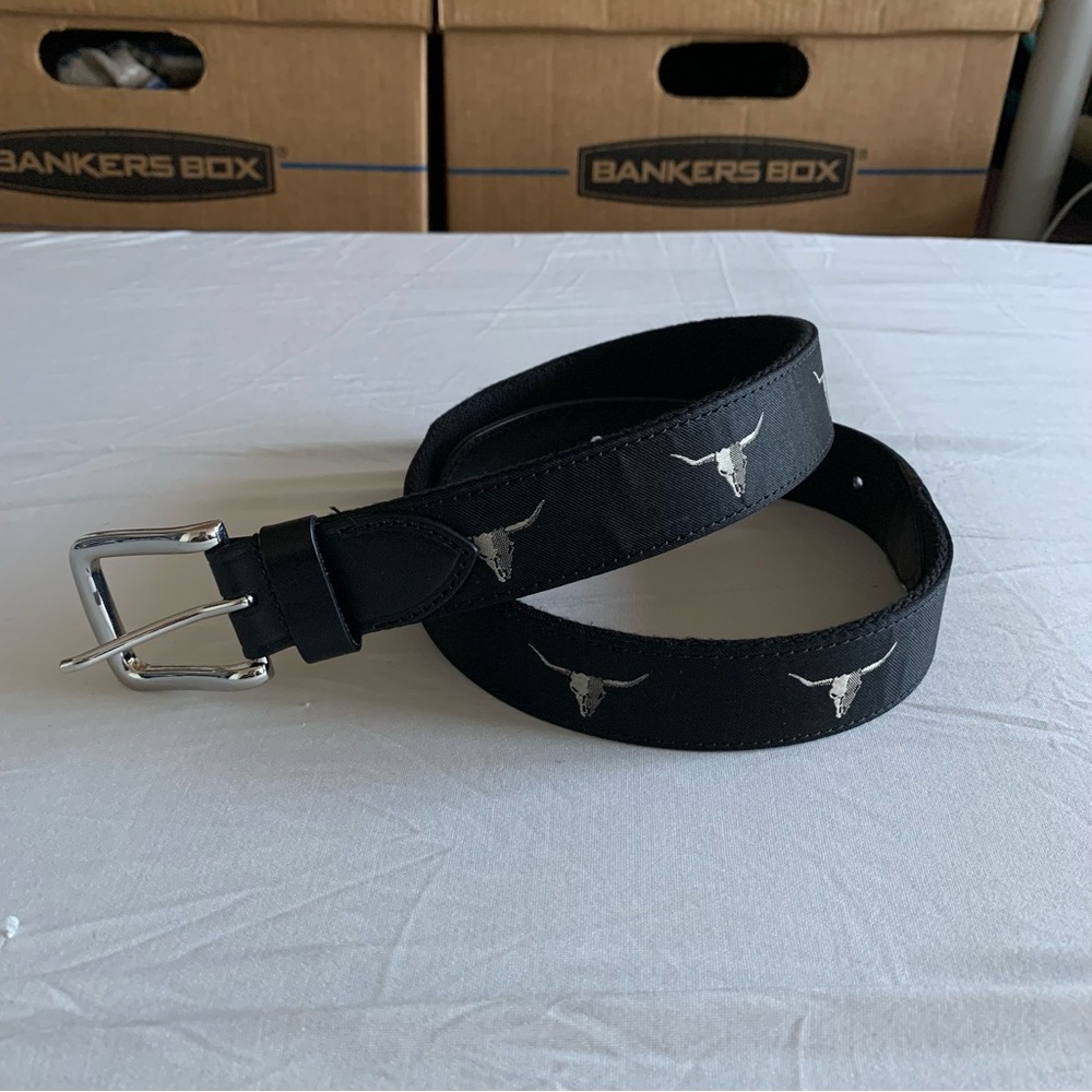 New Republic Mark McNairy Leather Belt Mens 30 Southwestern Cowboy Rodeo Farm